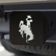 Wyoming Cowboys Black Matte Hitch Cover
