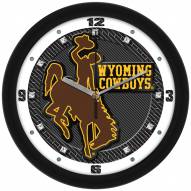 Wyoming Cowboys Carbon Fiber Wall Clock