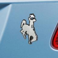 Wyoming Cowboys Chrome Metal Car Emblem