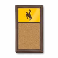 Wyoming Cowboys Cork Note Board