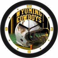 Wyoming Cowboys Football Helmet Wall Clock