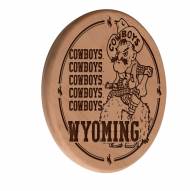 Wyoming Cowboys Laser Engraved Wood Sign