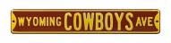 Wyoming Cowboys NCAA Embossed Street Sign
