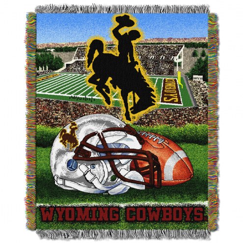 Wyoming Cowboys NCAA Woven Tapestry Throw Blanket