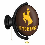 Wyoming Cowboys Oval Rotating Lighted Wall Sign