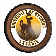 Wyoming Cowboys Round Slimline Lighted Wall Sign