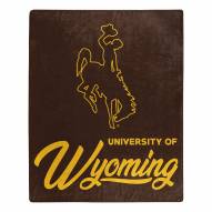 Wyoming Cowboys Signature Raschel Throw Blanket