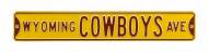 Wyoming Cowboys Street Sign