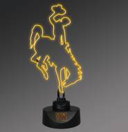 Wyoming Cowboys Team Logo Neon Lamp