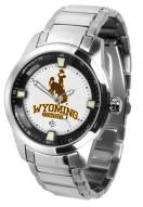 Wyoming Cowboys Titan Steel Men's Watch