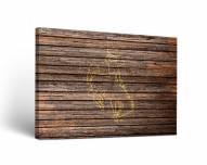 Wyoming Cowboys Weathered Canvas Wall Art