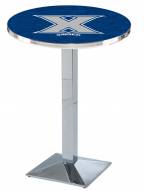 Xavier Musketeers Chrome Bar Table with Square Base