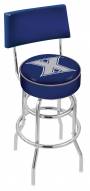 Xavier Musketeers Chrome Double Ring Swivel Barstool with Back
