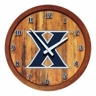 Xavier Musketeers "Faux" Barrel Top Wall Clock