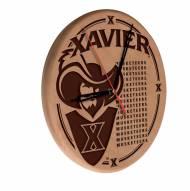 Xavier Musketeers Laser Engraved Wood Clock