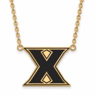 Xavier Musketeers Sterling Silver Gold Plated Large Pendant Necklace