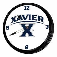 Xavier Musketeers Retro Lighted Wall Clock