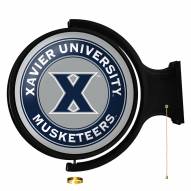 Xavier Musketeers Round Rotating Lighted Wall Sign