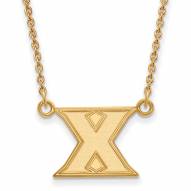 Xavier Musketeers Sterling Silver Gold Plated Small Pendant Necklace