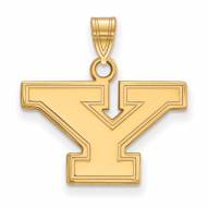 Youngstown State Penguins NCAA Sterling Silver Gold Plated Small Pendant