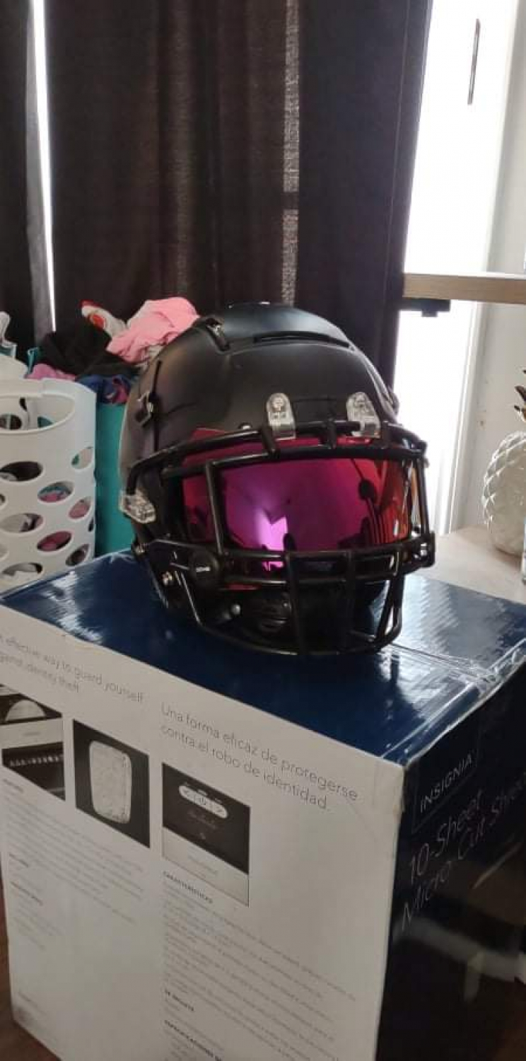 Custom Cardinals White Football Helmet Visor  QUICK-RELEASE Clips FS Helmet 